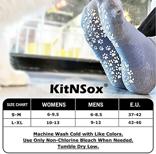 KitNSox 2 Csomag Csúszásmentes Markolat Jóga Zokni Férfiak Nők, Nem Skid Dobozkát Kórház Szülészeti Balett Pilates Emelet