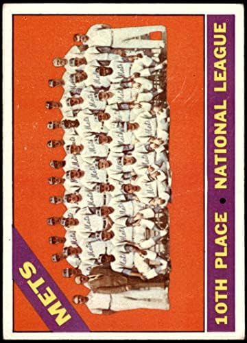 1966 Topps 172 Mets Csapat New York Mets (Baseball Kártya) VG Mets