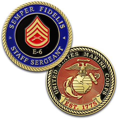 Tengerészgyalogság E6 Kihívás Érme! USMC SSgt Rangú Katonai Érme. Őrmester Kihívás Érme! Célja a Tengerészgyalogosok