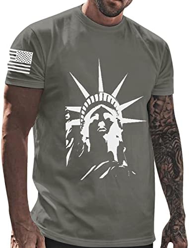 Amerikai Zászlós Póló Nagy, Magas július 4-én Tshirts Hazafias Függetlenség Napja T-Shirt Izom póló