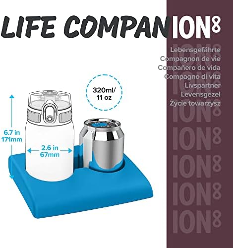 Ion8 szivárgásmentes gyermekek víz, üveg, vákuum-szigetelt rozsdamentes acél, 320ml (11oz), Türkiz
