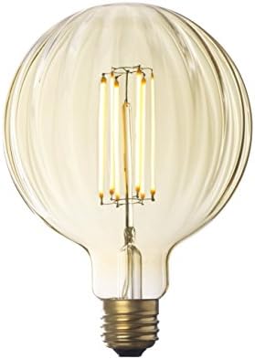 Brooklyn Izzó Co. Sokoldalú LED Gömb Izzó, G40 Kerek Edison Lámpa, Meleg Fény, Szabályozható (E26) 4W, Nedves Található,