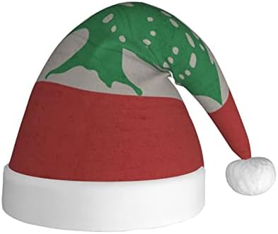 Retro Libanon Zászló Vicces Felnőttek Plüss Télapó Sapka Karácsonyi Kalap Női & Férfi Karácsonyi Ünnepi Kalap