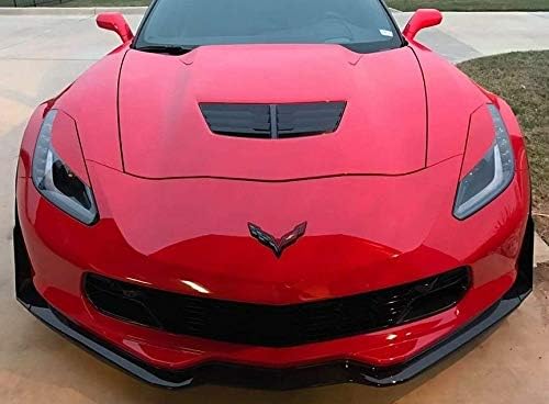 a 2014-2019 Corvette C7-Vinil-Fényszóró Szemhéj Átfedések Matricák Pár (Fényes Fekete)