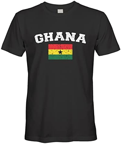 Cybertela Férfi Halvány Szomorú Ghánai Ghána Zászló, Póló