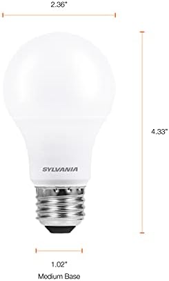 SYLVANIA LED Izzó 40W Egyenértékű 19, Hatékony 6W, Közepes Bázis, Matt Kivitelben, 450 Lumen, Puha, Fehér - 2 Csomag