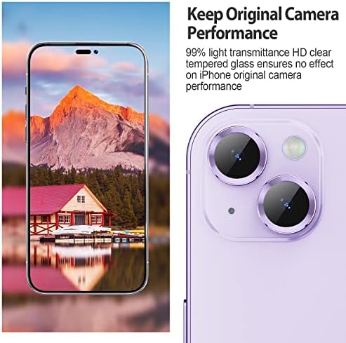 Xfilm Kamera Lencséjét Védő iPhone 14 / iPhone 14 Ráadásul Erős Adszorpciós 9H Keménységű Edzett Üveg Kamera képernyővédő