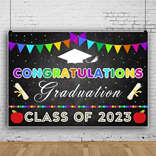 Osztály 2023 Háttérben Kék-Arany Hátteret Gratulálok Diplomások Hátteret, Ballagási Buli, Bál Banner Arany Foltok Ragyogj