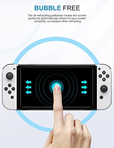 SPARIN 2 Csomag Edzett Üveg kijelző Védő fólia Kompatibilis a Nintendo Kapcsoló OLED Modell 2021, Magas Válasz Anti-Semmiből