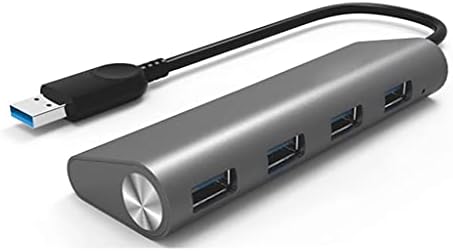 JAHH USB Hub 4-Port USB 3.0 Alumínium Ötvözet Hub Multi-Function nagysebességű Adapter Laptop
